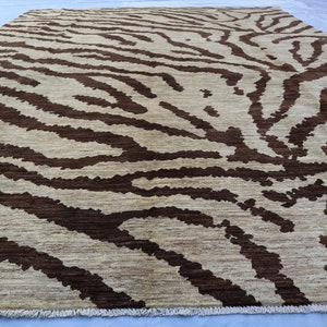 9x12 Ft Large Afghan Gabbeh Rug, Turkmen Hand knotted Wool Rug, Afghan Rug, Large Area Rug, Gallery Size Rug, Bedroom Rug, 9x12 Living Room