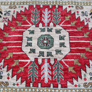 Tappeto afghano extra large 10'5x13 - Tappeto in lana annodato a mano - Tappeto orientale turcomanno Khoja Rushnaye - Tappeto per soggiorno, tappeto per tavolo da pranzo immagine 5