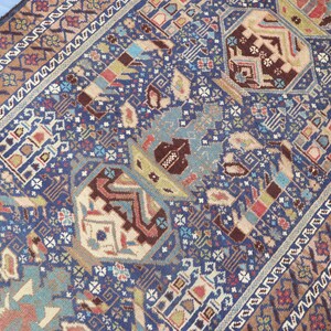 Alfombra antigua afgana de 3&#39;10 x 6&#39;9 pies - Alfombra vintage hecha a mano - Alfombra afgana tribal turcomana - Alfombra turcomana oriental - Alfombra de entrada para habitación de niños, alfombra de área