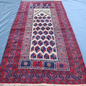 Einzigartiger Antiker Gebetsteppich 1,5x1,5m, Weicher Flor Verblasster Teppich- Handgemachter Vintage Teppich- Turkmenischer Stammes- Teppich- Moslemischer Gebetsteppich