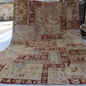 Turkish Patchwork Rugs 6'5x9'4 Ft Patchwork Gabbeh Rug/ Afghan Tribal Rug/ One of a Kind Rug ...