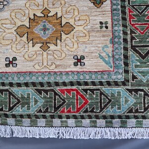 Tappeto afghano extra large 10'5x13 - Tappeto in lana annodato a mano - Tappeto orientale turcomanno Khoja Rushnaye - Tappeto per soggiorno, tappeto per tavolo da pranzo immagine 4