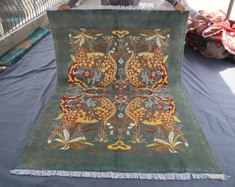 Dywan Gabbeh Pictorial, 5 x 7 stóp, afgański, ręcznie robiony, wełniany, turecki dywan Serapi, orientalny dywan turkmeński, dywan do biura, sypialnia, 150 x 200 cm, dywan do pokoju dziecięcego