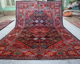8x12 ft Handmade Caucasian Rug, 8'4x11'9 ft Afghan Tribal Rug, Wool Rug, Rug for Living Room, Oriental Area Rug, 250x360 cm Living Room Rug