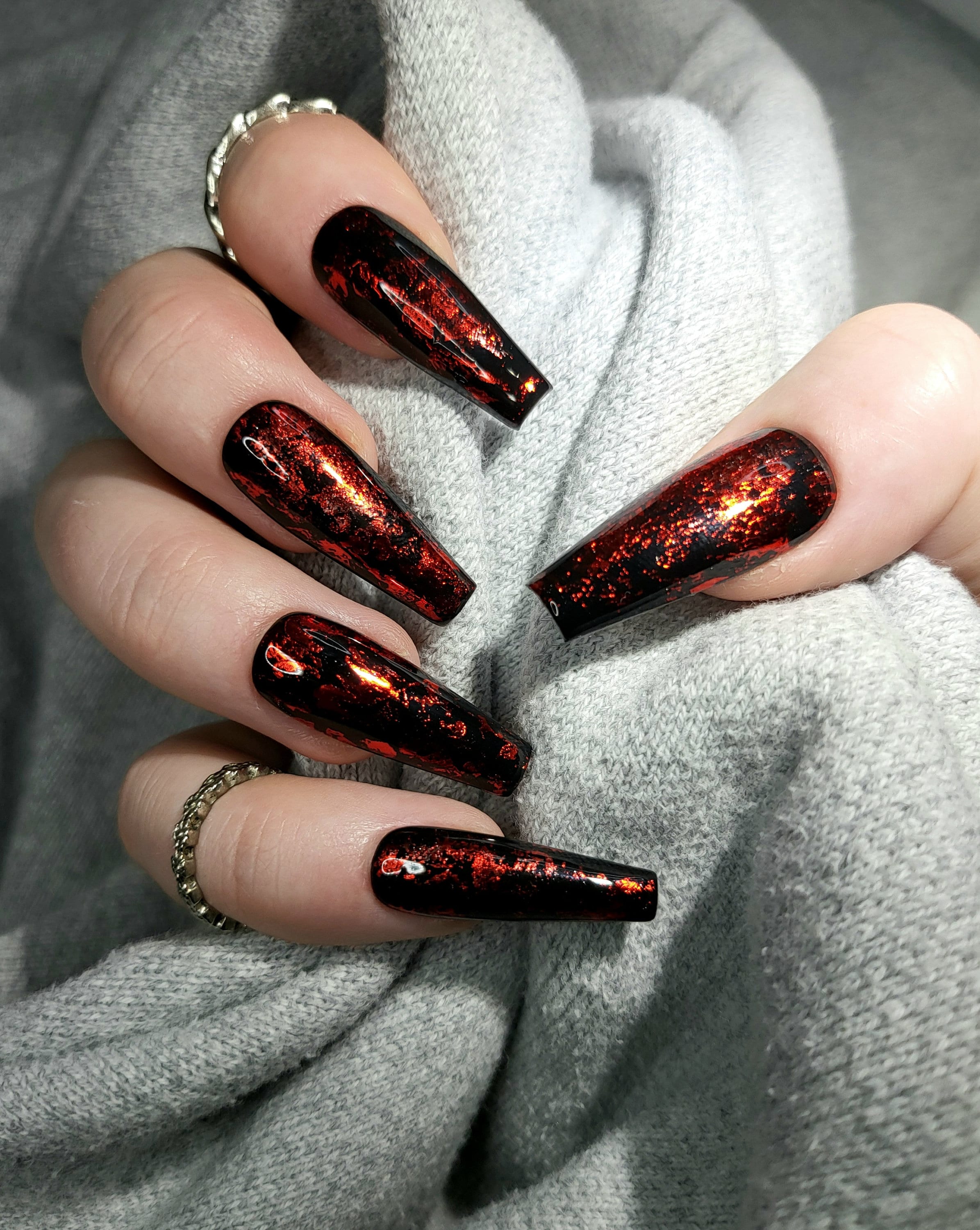 Black And Red Chrome Nails ubicaciondepersonas.cdmx.gob.mx