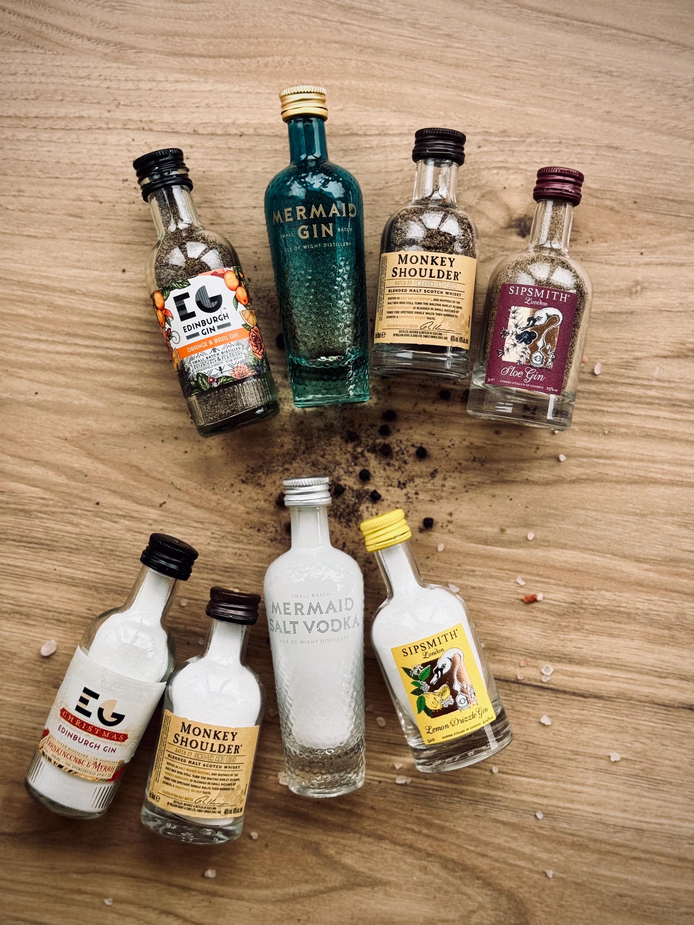 Jameson Salt & Pepper Shakers - Upcycled Mini Irish Whiskey