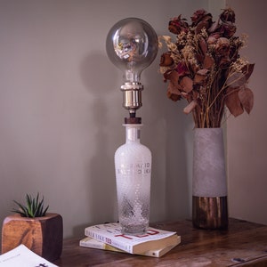 MERMAID WHITE LIGHT Salt Vodka Bottle Lamp Quirky Cool Gift Decor image 1