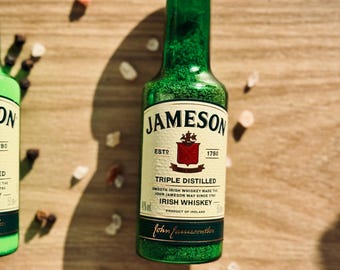 Jameson Salt & Pepper Shakers - Upcycled Mini Irish Whiskey