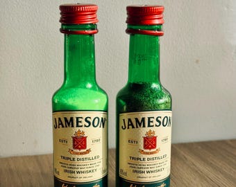 Jameson Salt & Pepper Shakers - Upcycled Mini Irish Whiskey