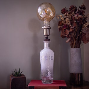 MERMAID WHITE LIGHT Salt Vodka Bottle Lamp Quirky Cool Gift Decor image 2