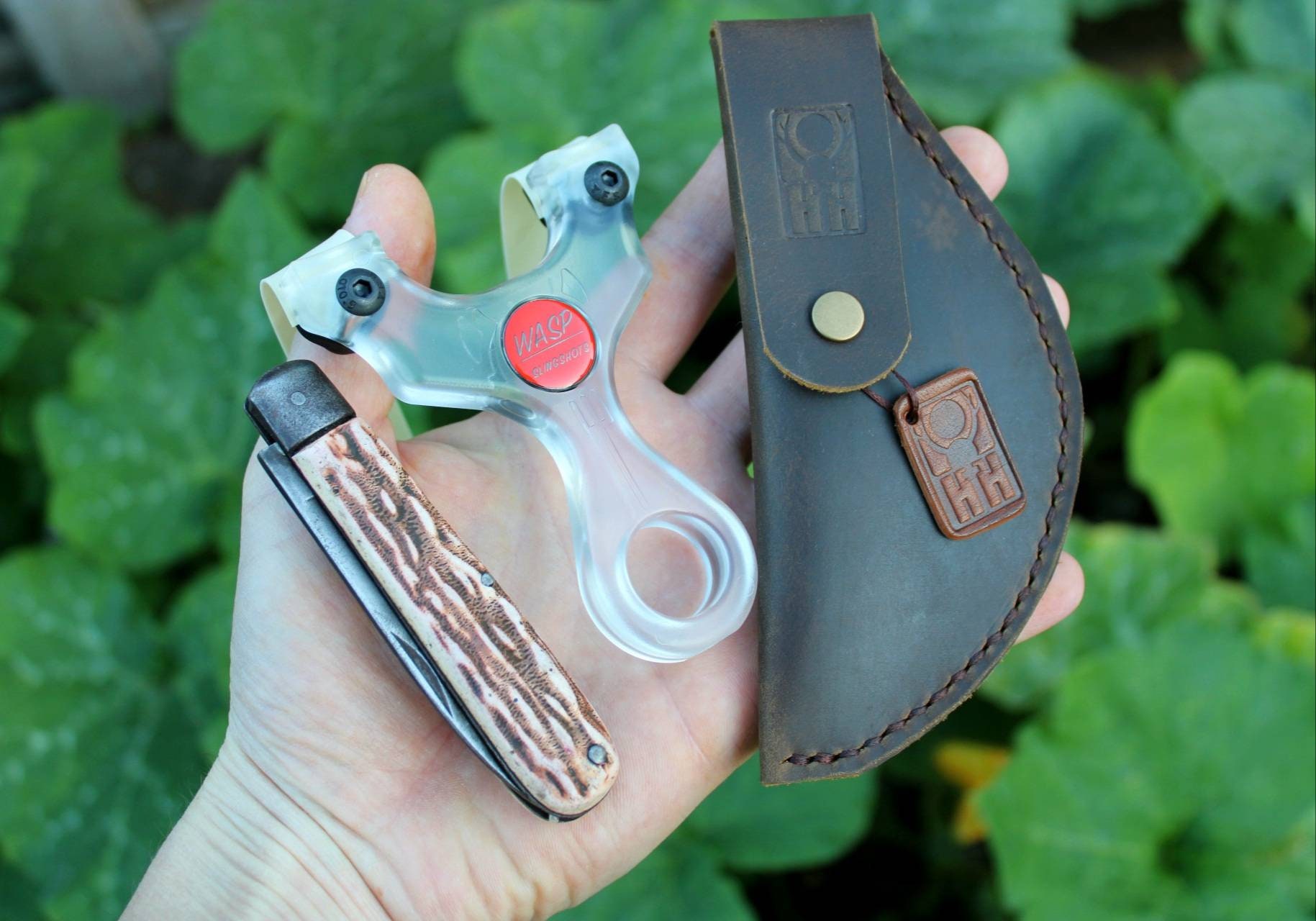 Hth Handmade Leather Slingshot Ammo Pouch Etsy UK