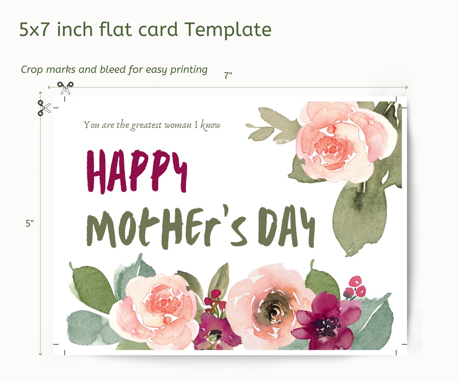 Printable Mother's Day Card Mother's Day Greeting - Etsy