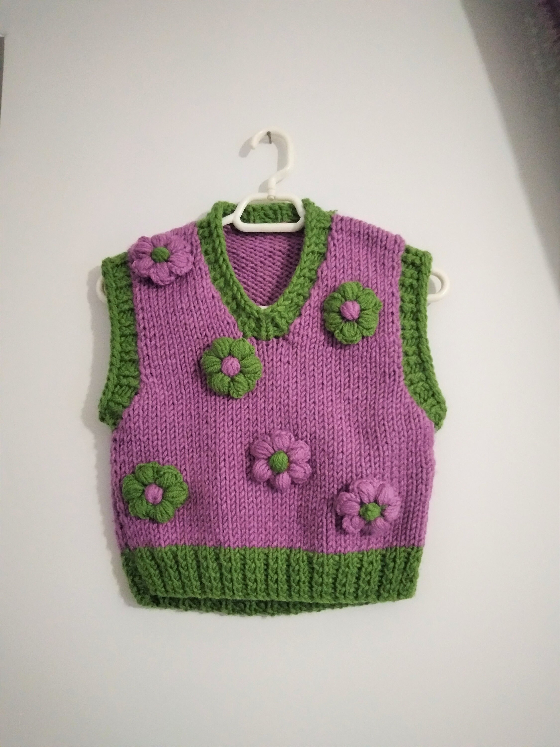 Flower Vest-knit Sweater Vest-sweater 