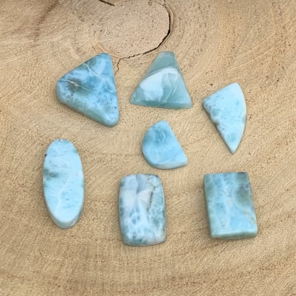 Natural Larimar cabochon, natural larimar cabochon, Turtleback Larimar cabochon pendant, quality Dominican Larimar cabochon