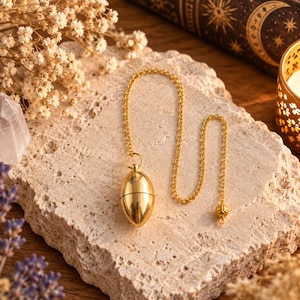 Péndulo testigo de bronce Mermet – Péndulo de radiestesia, cámara testigo, 26 g