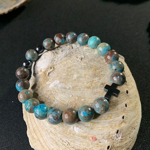 Aqua Terra Jasper Bracelet, Women&#39;s Bracelet, Men&#39;s Bracelet, Aqua Terra Jasper Bracelet, Lithotherapy, Gift for Him, for Her