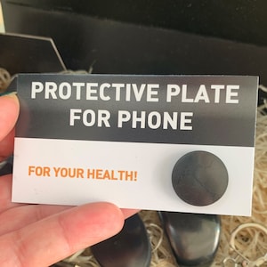 Shungite voor telefoon, zelfklevende shungite, beschermplaat voor telefoon, bescherming tegen elektromagnetische golven, cadeau-idee
