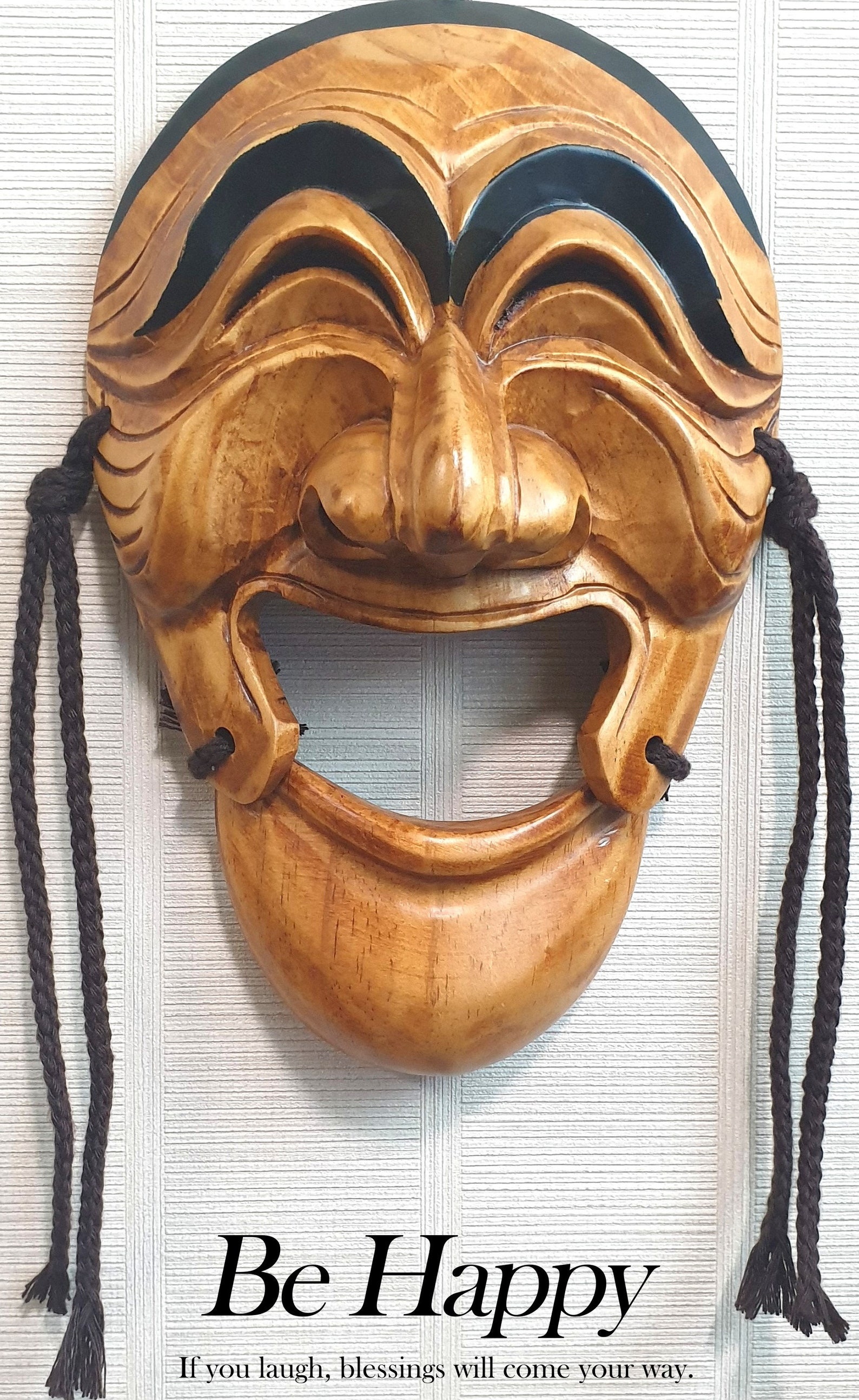 Laughing Mask Korea Traditional Etsy