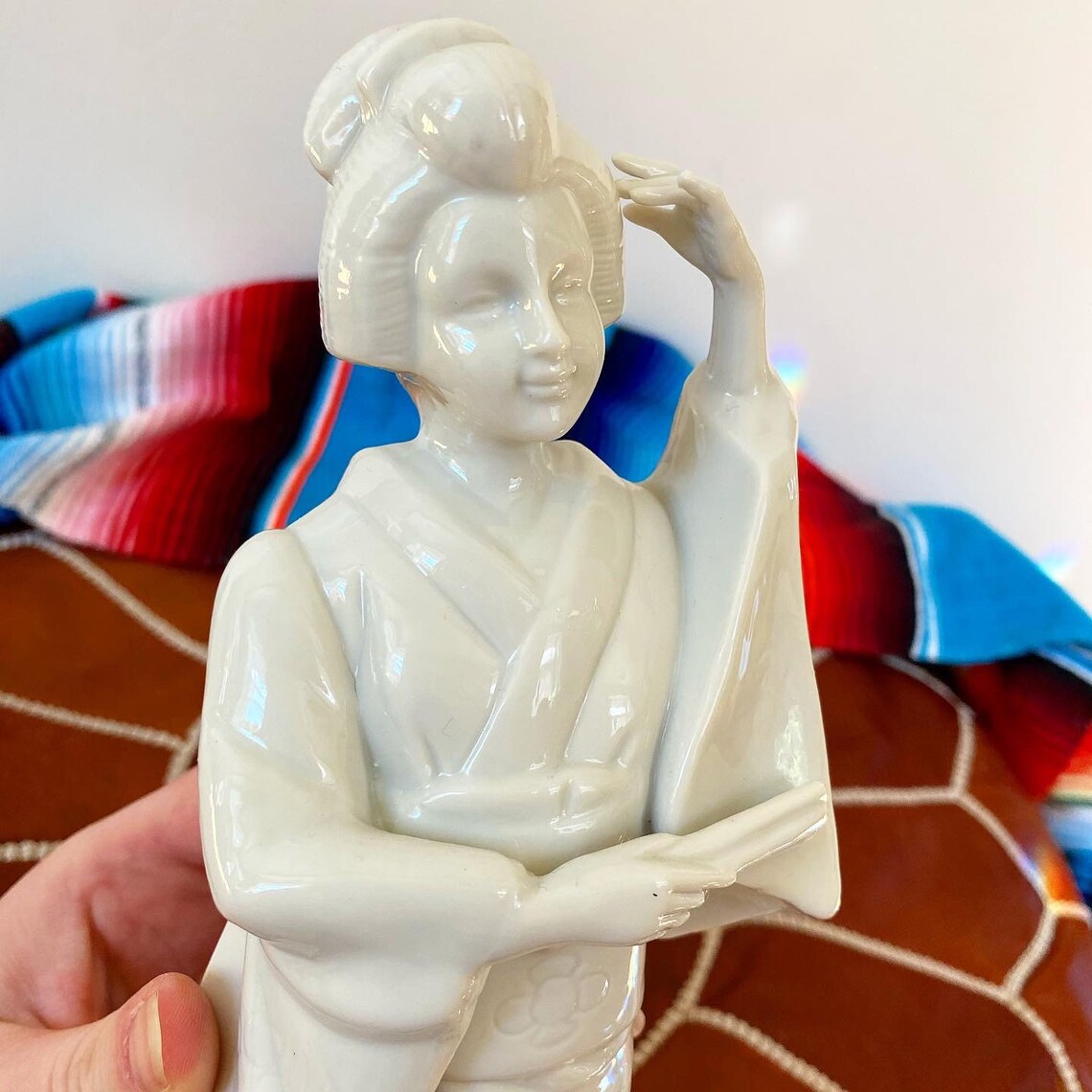 Vintage Porcelain Japanese Geisha Figurine Etsy