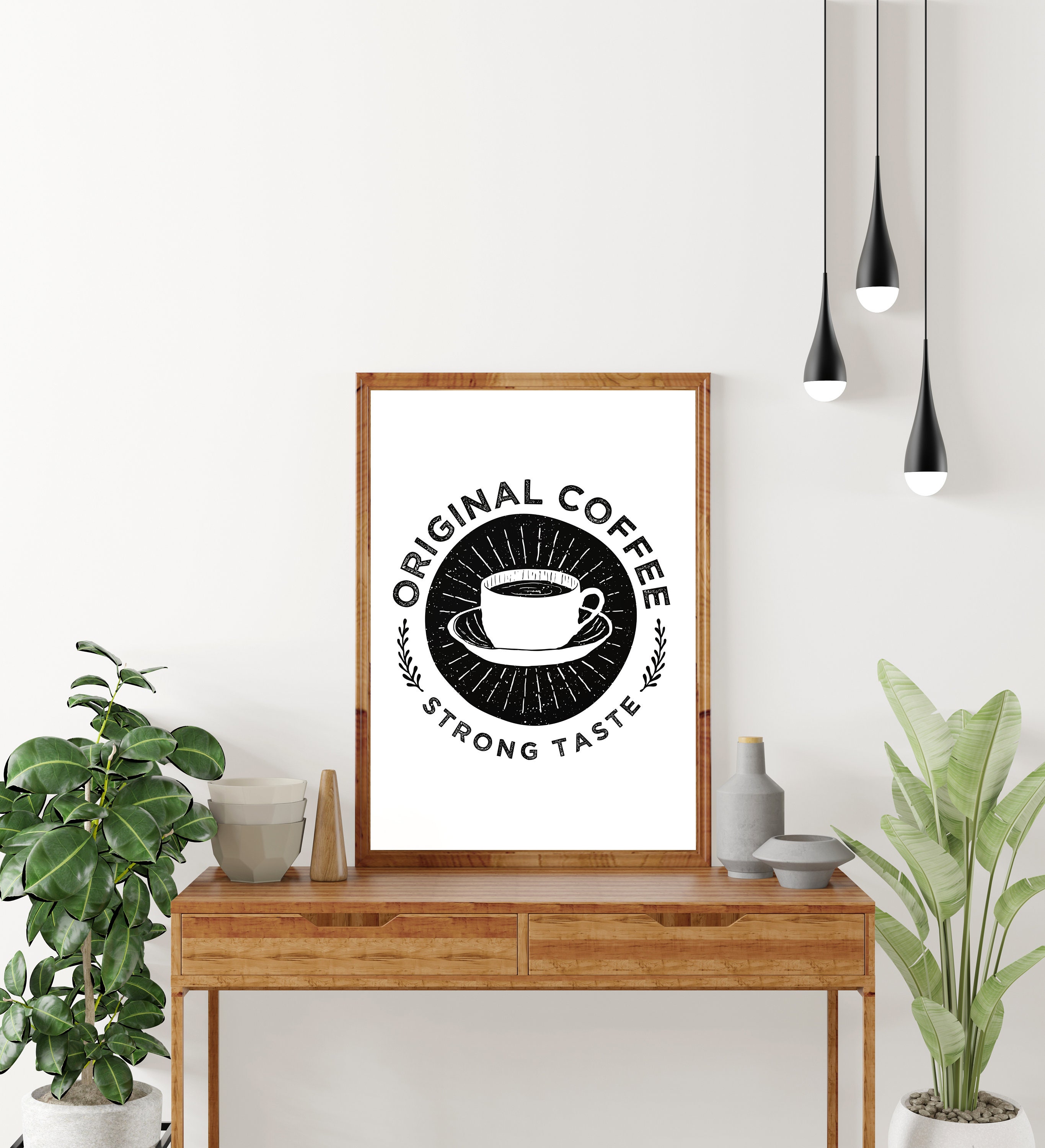 Coffee Prints Coffee Wall Art Modern Wall Decor Home Etsy