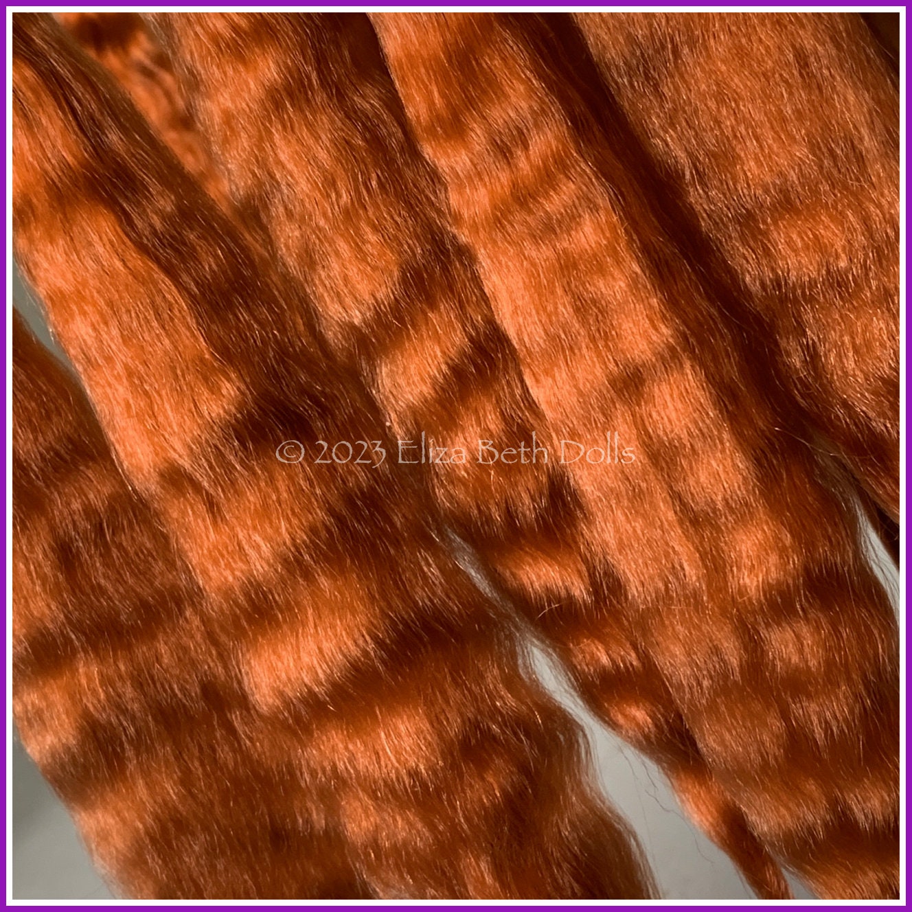 Ginger Chestnut MOHAIR, Doll hair & Wigs, Reborn baby rooting, Angora goat fibre, Prosthetic special fx, Blythe reroot, Waldorf, Australia