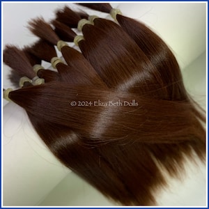 Suri ALPACA Chestnut Brown, Premium Natural fibre, Reborn rooting, Doll hair & wigs, BJD,  Special effect fx, Qbaby, Needle felt, Australia