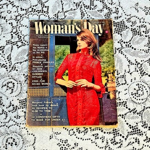 1965, The Women's Day. Vintage Newspaper Magazine for Junk Journal, Scrapbooking, Paper Craft, Fussy Cuts.
