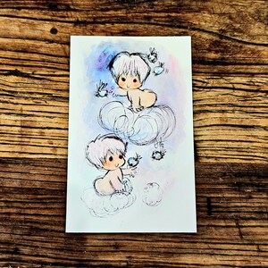 RARE. Wedding Anniversary Greeting Card. Unused. 1970's Vintage "A Good Luck Card - Whimsy" by Avon of Ireland.