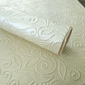 Embossed White Swril Pattern Decorative Paper Pack for Scrapbooking Paper Craft