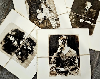 Vintage Photo Book Pages: Sepia Tone Ephemera for Junk Journals