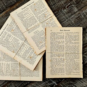 Lucious, Vintage Text Page Packs for Junk Journal, Scrapbooking, Craft Projects.  Art & Craft Paper.