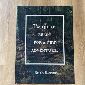 Lord of the Rings Printable the Hobbit Bilbo Baggins Poster Forest ...