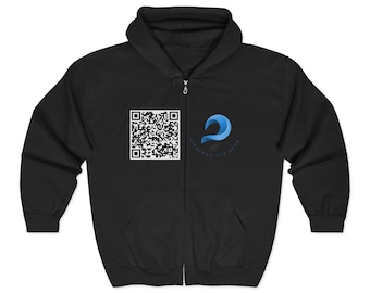 Sudadera unisex ecológica con cremallera completa, ideal para un look casual, perfecta para regalar o para vestir de forma urbana.