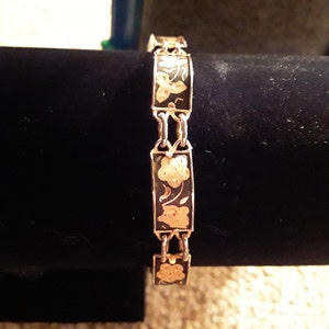 Vintage Damascene Link Bracelet