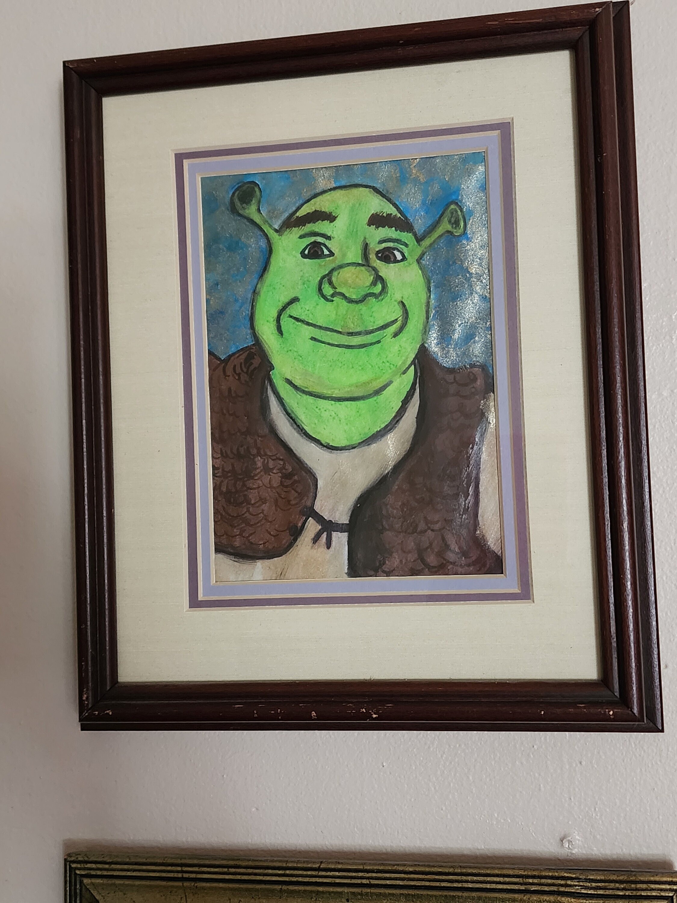 Shrek Watercolor in Frame - Etsy