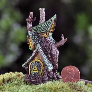 Micro fairy treehouse  6cm