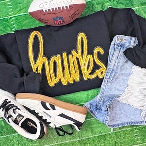 Camiseta con parche de lentejuelas de los Hawks: espíritu del baloncesto de Atlanta