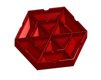 Plateau hexagonal pour jeux de société
