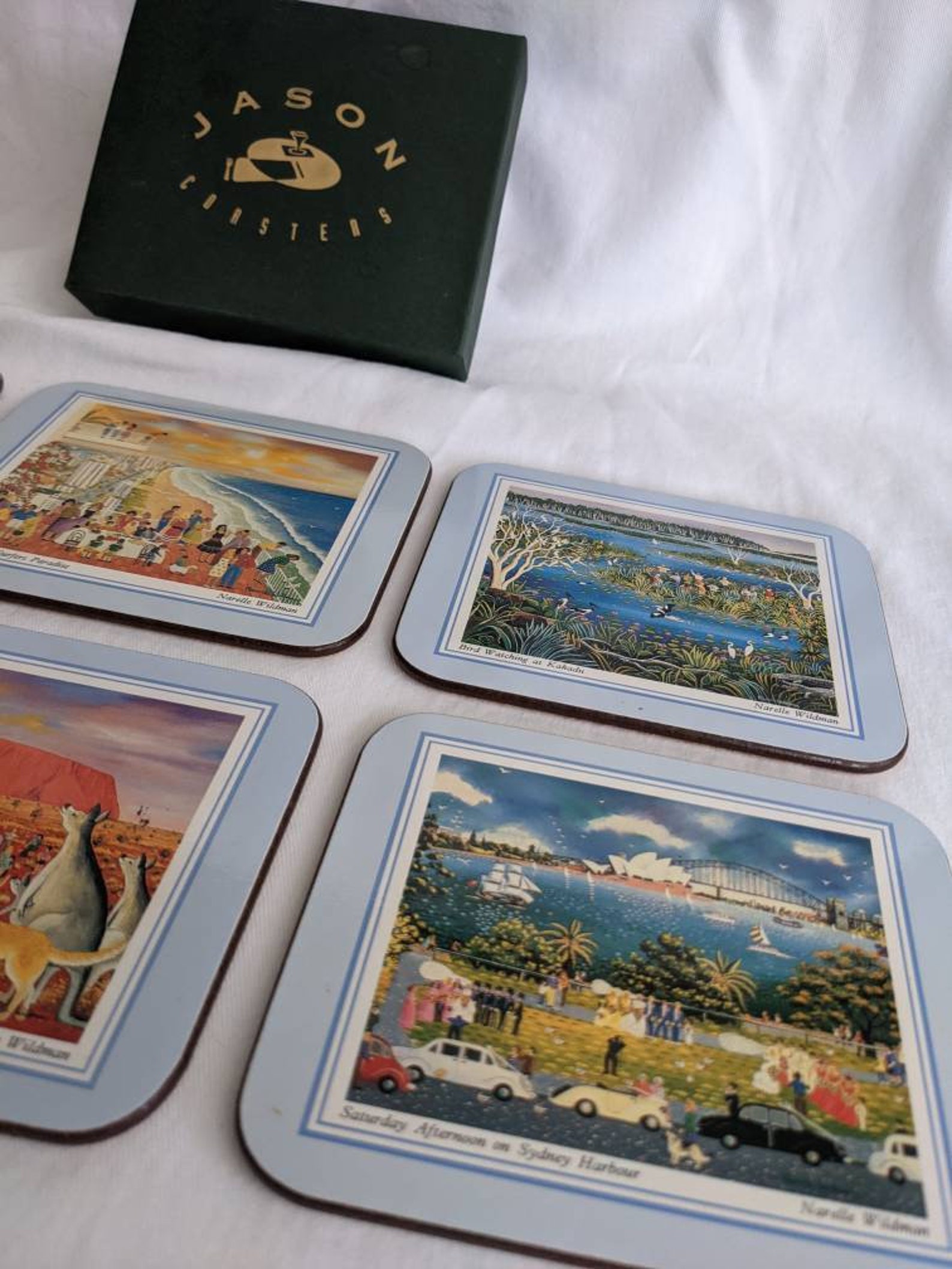 Jason de New Zealand Coasters Vintage Barware Coasters Etsy España