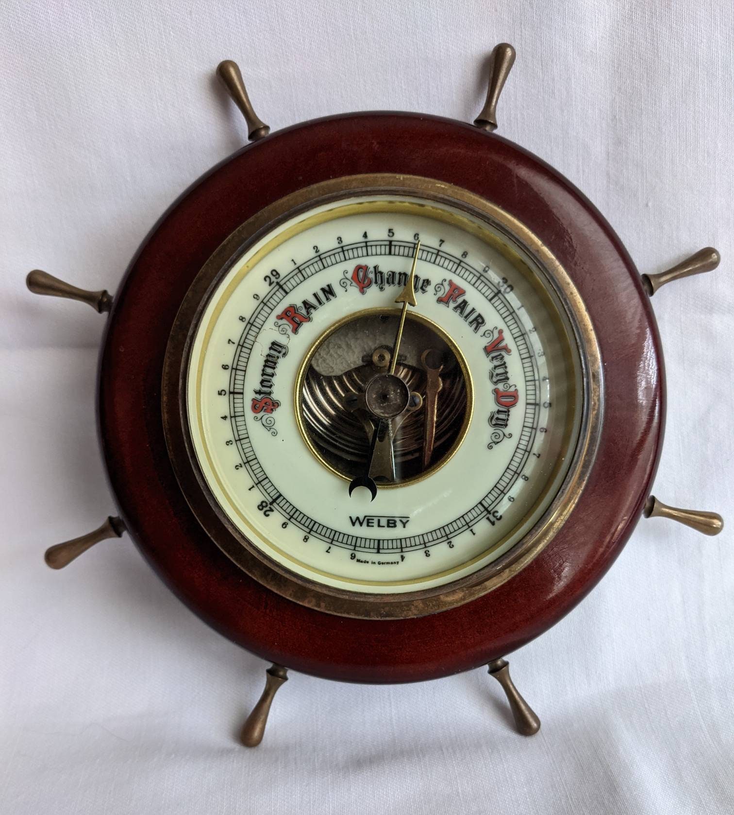 Welby Vintage Barometer Nautical Design Made in Germany Etsy