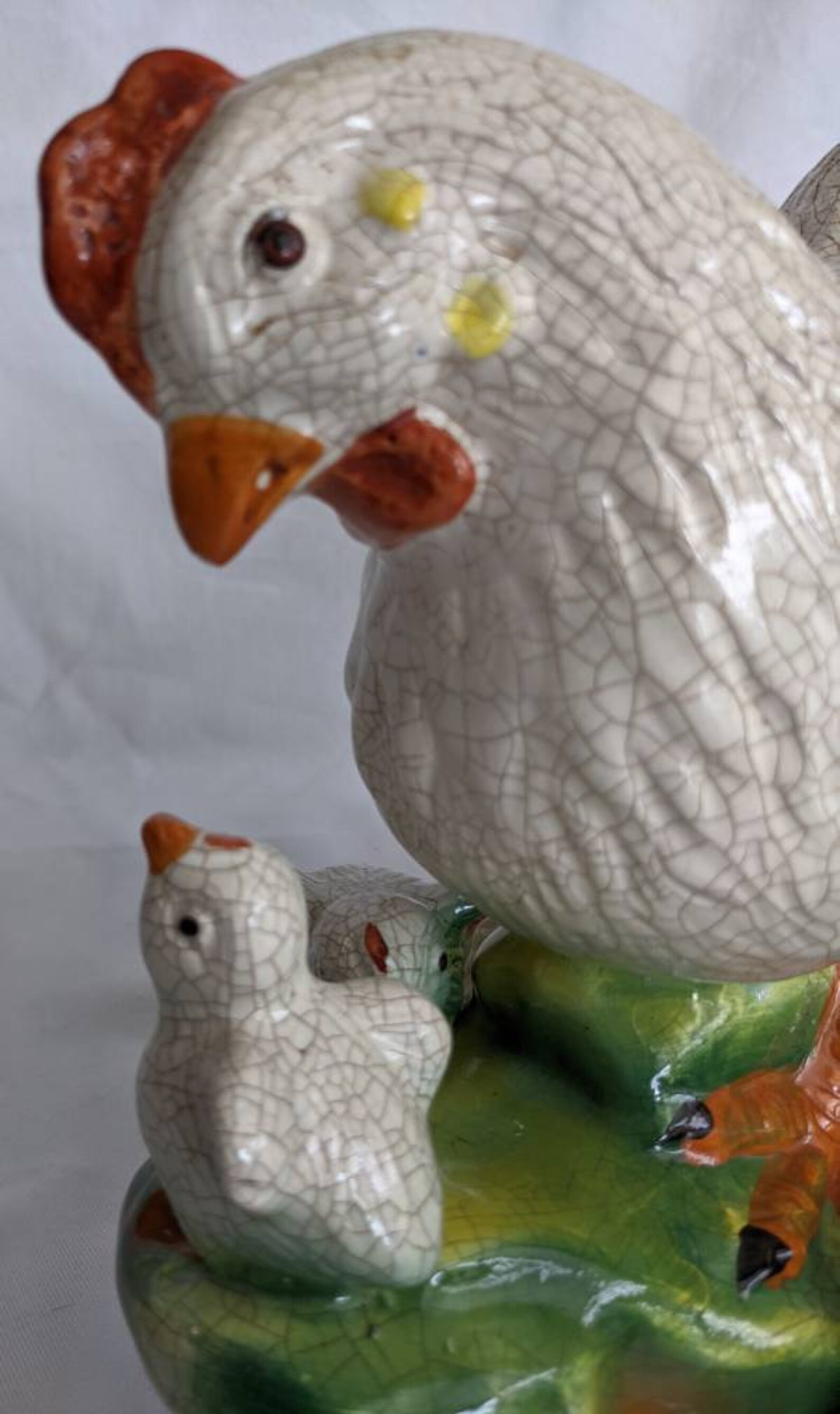 Vintage Ceramic Chickens, Farmhouse Vintage, Gallons Ceramics Hen and 3