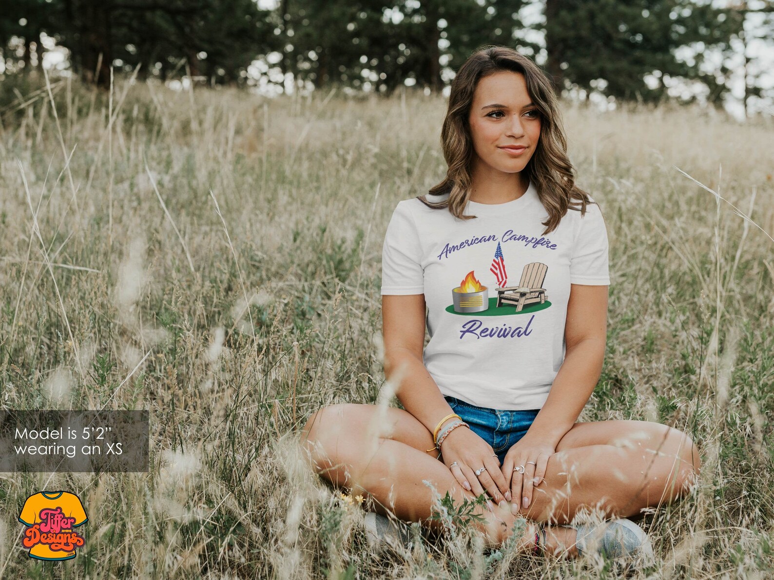 American Campfire Revival Tshirt, Bible Study Tee, Christian Tee