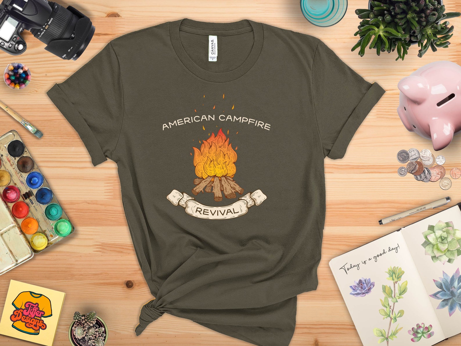 American Campfire Revival tshirt Kirk Cameron shirt Etsy