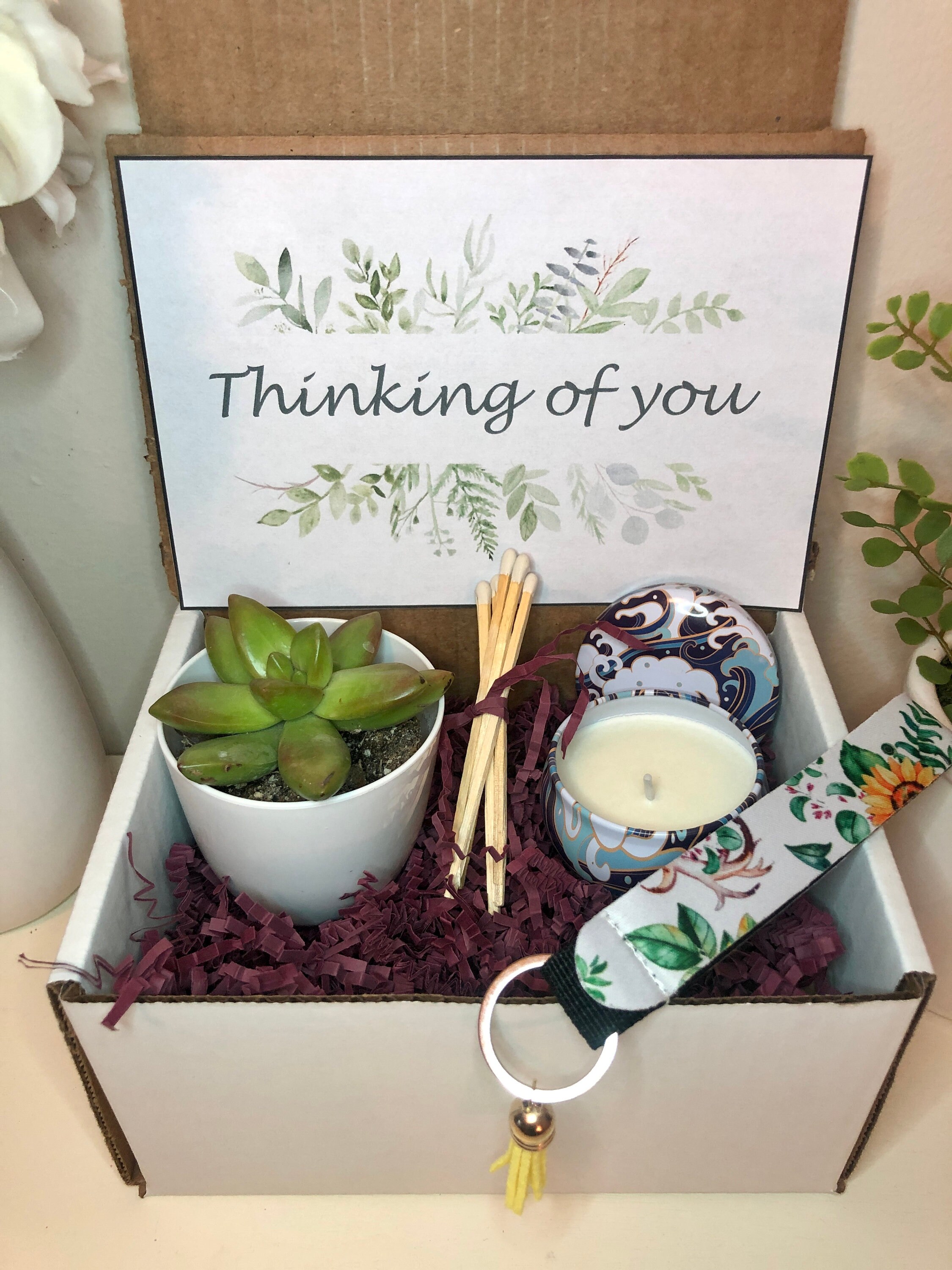 Thinking of You Gift Box Mini Gift Box Care Package Live Etsy