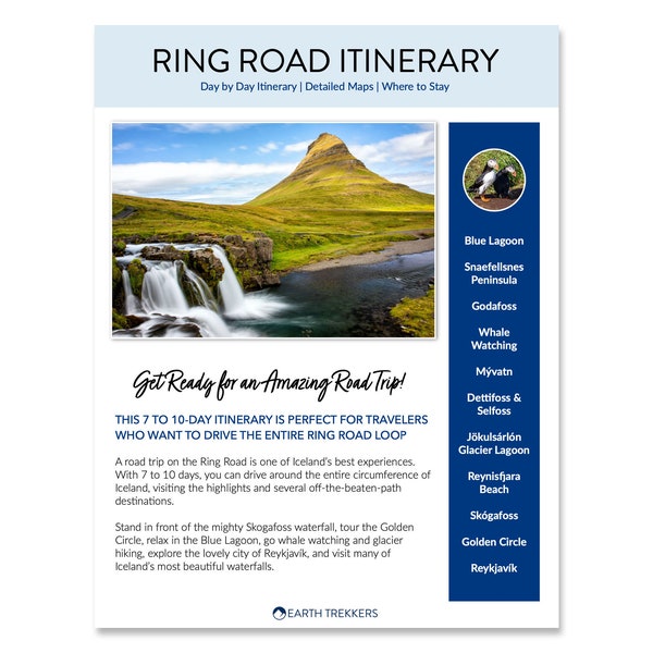 Iceland Ring Road Itinerary // Digital Download