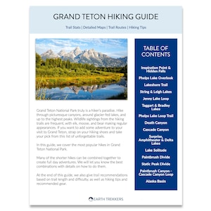 Grand Teton National Park Wanderführer // Digitaler Download