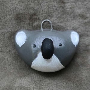 Handmade Koala charm for necklace or ornament