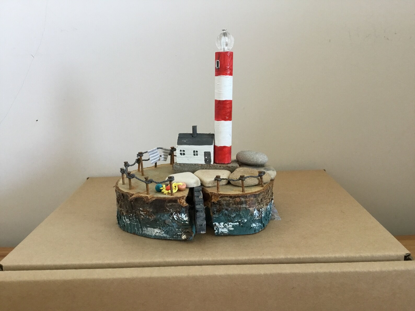 Driftwood Lighthouse Craft Kit make your own miniature Etsy