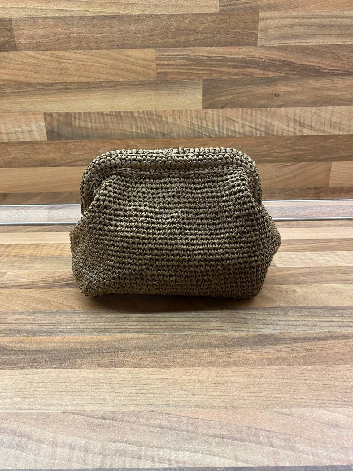 Handmade Raffia Clutch Bag Handbag Etsy