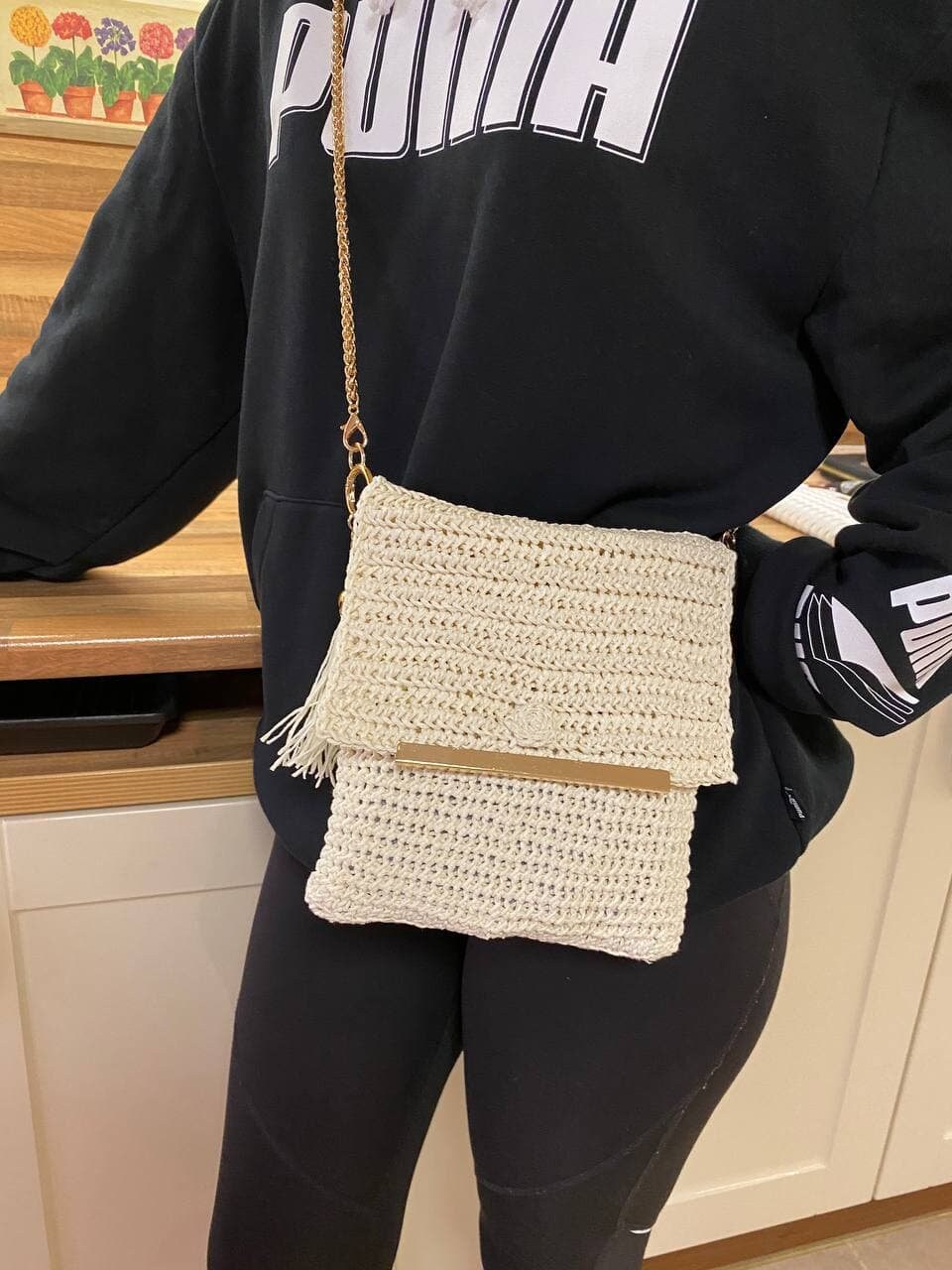 Handmade Raffia Crossbody Bag Handbag Etsy